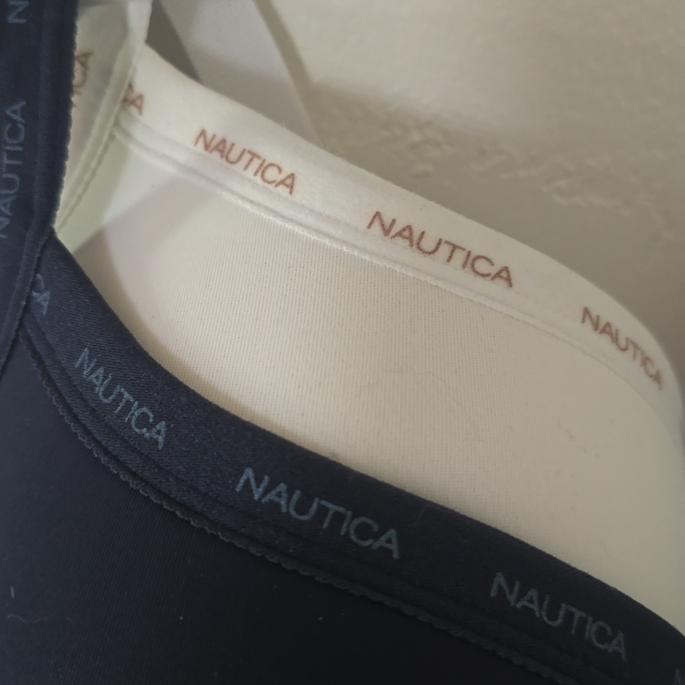 Nautica Navy White 40DD Smooth Molded Underwire Bra 2 Pack NWT - Picture 2 of 7